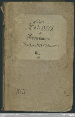Ihrer Königl. Majest. in Pohlen, [et]c. [et]c. alß Chur-Fürstens zu Sachßen, [et]c. [et]c. Religions-Versicherung und Das, hierüber, ins Land zu publiciren anbefohlene Mandat, betreffend, De dato den 12ten Maji, Anno 1734