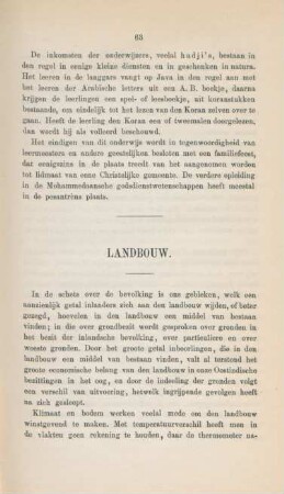 Landbouw