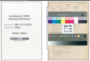Entnazifizierung Maria Weber , geb. 13.10.1904 ()