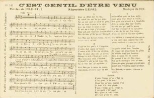 C'est gentil d'ètre venu