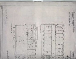 Grundriss: Erdgeschoss und Untergeschoss 1:100