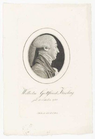 Bildnis des Wilhelm Gottfried Kiesling