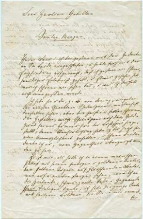Korrespondenz von Fanny Lewald an eine unbekannte Dame
