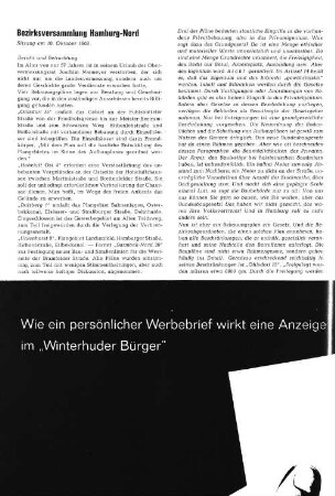 Bezirksversammlung Hamburg-Nord