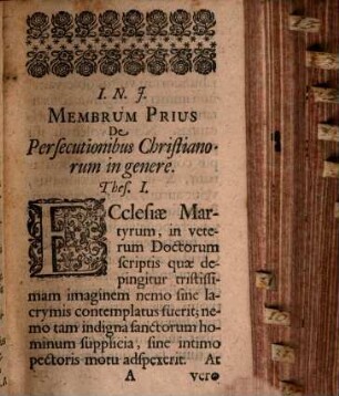 Diss. acad. de decem persecutionibus Christianorum
