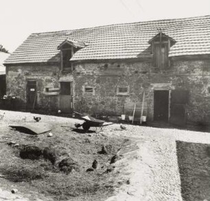 Stallgebäude : Vierseithof (2. H. 19. Jh.). Rechtes Stallgebäude