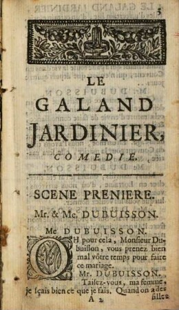 Le galant jardinier