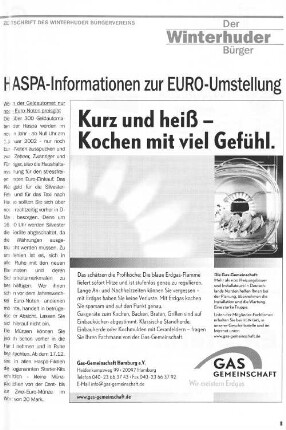 HASPA-Informationen zur EURO-Umstellung