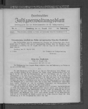 A. Gesetz über Straffreiheit.