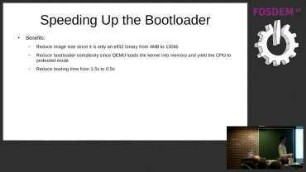 Speeding up the Booting Time of a Toro Appliance