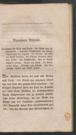 Dreizehnter Abschnitt.