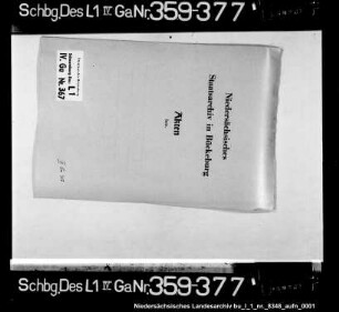 Anspruch des Heinrich Schluter auf eine Erbschaft zu Rehburg