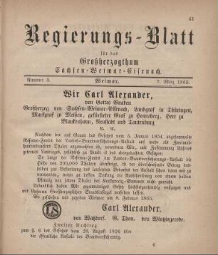 Nr. 3 : 7. März 1865