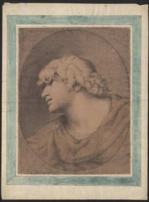 Jünglingskopf [Studie zu dem Gemälde "Konradin von Schwaben und Friedrich von Baden vernehmen beim Schachspiel ihr Todesurteil"]