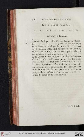 (Lettre CXCI - CC)