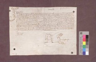 Aus Rom übersandte Eidesformel für den Dompropst Franz Heinrich von Hertenstein.