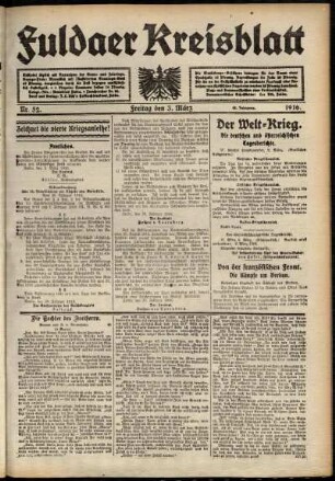 Ausgabe vom Freitag, den 03. März 1916.