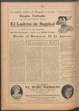 De la escena muda