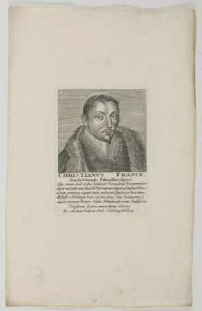 Bildnis des Christianvs Franck