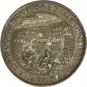 Medaille von Johann Höhn d. J.auf Friedrich Wilhelm von Brandenburg und die Schlacht bei Fehrbellin, 1675