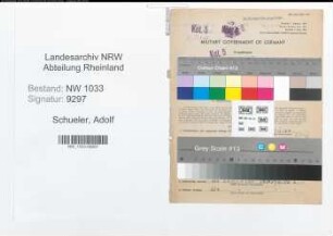 Entnazifizierung Adolf Schueler , geb. 19.02.1911 (Polizeibeamter)