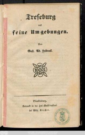 Treseburg und seine Umgebungen
