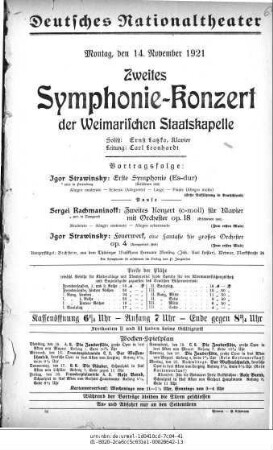 Zweites Symphonie-Konzert