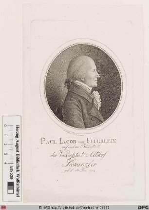 Bildnis Paul Jacob Feuerlein (1790 Edler von Neuenstadt)