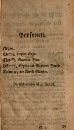 Die erzwungene Einwilligung : ein Lustspiel ; aus d. Französ.