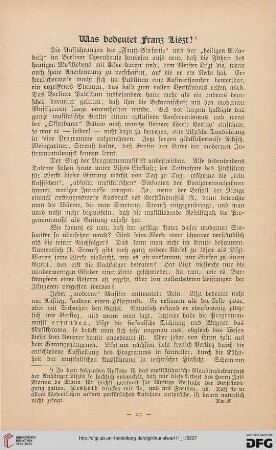 Was bedeutet Franz Liszt?, [1]