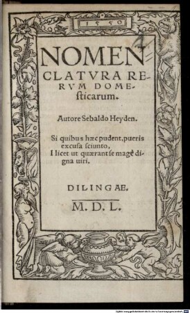 Nomenclatura rerum domesticarum