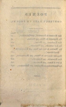 Petite encyclopédie poétique : ou choix de poésies dans tous les genres, 1. Poèmes sérieux. - 1804. - 301 S.