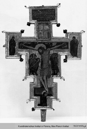Doppelseitig bemaltes Kreuz