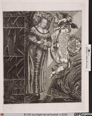 Bildnis Sophia, Markgräfin von Brandenburg-Bayreuth, geb. Markgräfin von B.-Ansbach