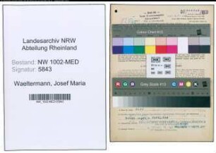 Entnazifizierung Josef Maria Waeltermann , geb. 05.02.1914 (Arzt)