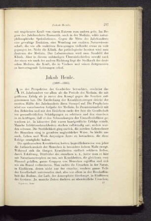 Jakob Henle. (1809-1885).