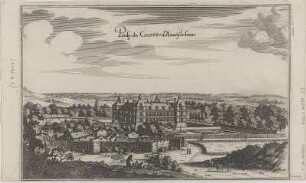 Ansicht des Schlosses in Annecy/Frankreich, Kupferstich, 1656 : Prosp. du Chast. d'Anecy le franc. - [Frankfurt] : [Caspar Merian] , [1656]. - 1 Kunstbl. : Kupferstich ; 28 x 18 cm