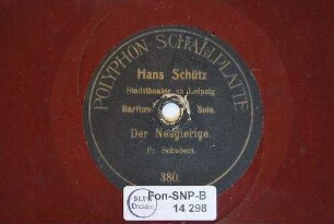 Der Neugierige : Aus dem Lieder-Zyklus "Die schöne Müllerin"