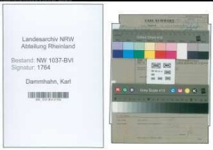 Entnazifizierung Karl Dammhahn , geb. 25.04.1897 (Bankdirektor)
