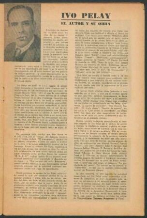 Ivo Pelay : El autor y su obra