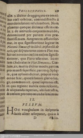 IX. Verbum