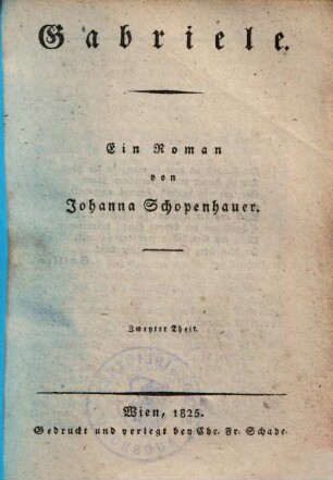 Gabriele : Ein Roman, 2