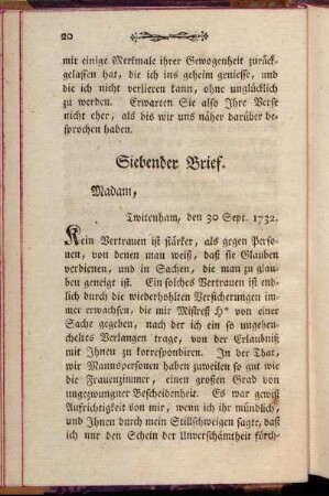 Siebender Brief.