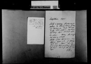 Notiz bzgl. der Ernennung von Bernhard vom Beck zum Geheimen Hofrat