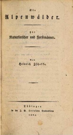 Die Alpenwälder