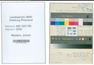 Entnazifizierung Johann Meisters , geb. 00.00.0000 (Lehrer)