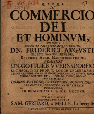 De commercio Dei et hominum