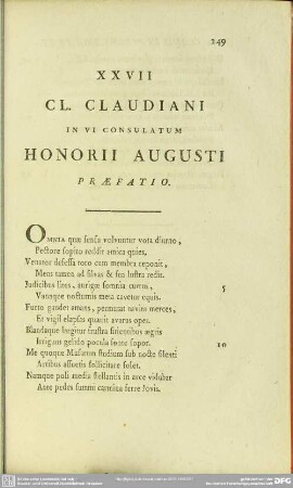 27. 28 Sextus Consulatus Honorii c. praef.