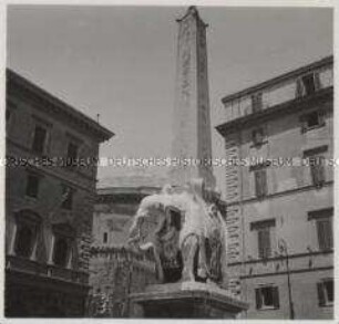 Rom, Piazza della Minerva, Elefant mit Obelisk