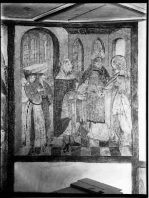 Daisendorf Wegkapelle Sankt Martin Wandmalerei im Chor
